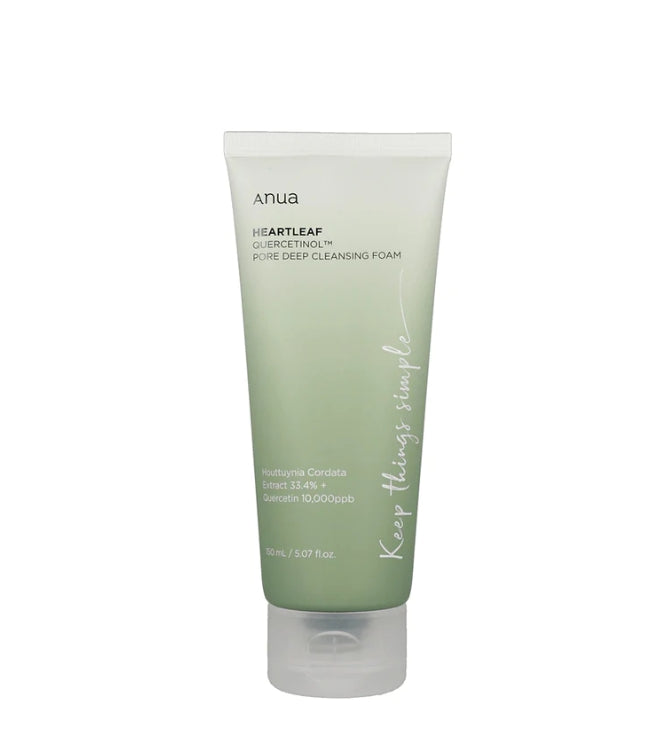ANUA Heartleaf Double Cleansing Set – Cleansing Oil & Foam Duo for Sensitive Skin and Pore Care (200ml + 150ml)