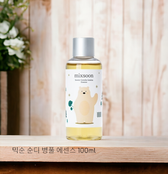 MIXSOON Centella Soondy Asiatica Essence 100ml / 3.38 fl oz – Calming Essence for Sensitive and Irritated Skin