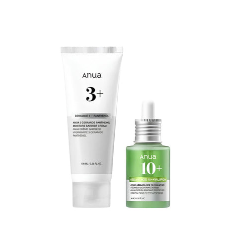 Anua Skin Recovery Duo – Ceramide Barrier Cream + Azelaic Acid 10 Serum | Soothing & Hydrating Skincare Set