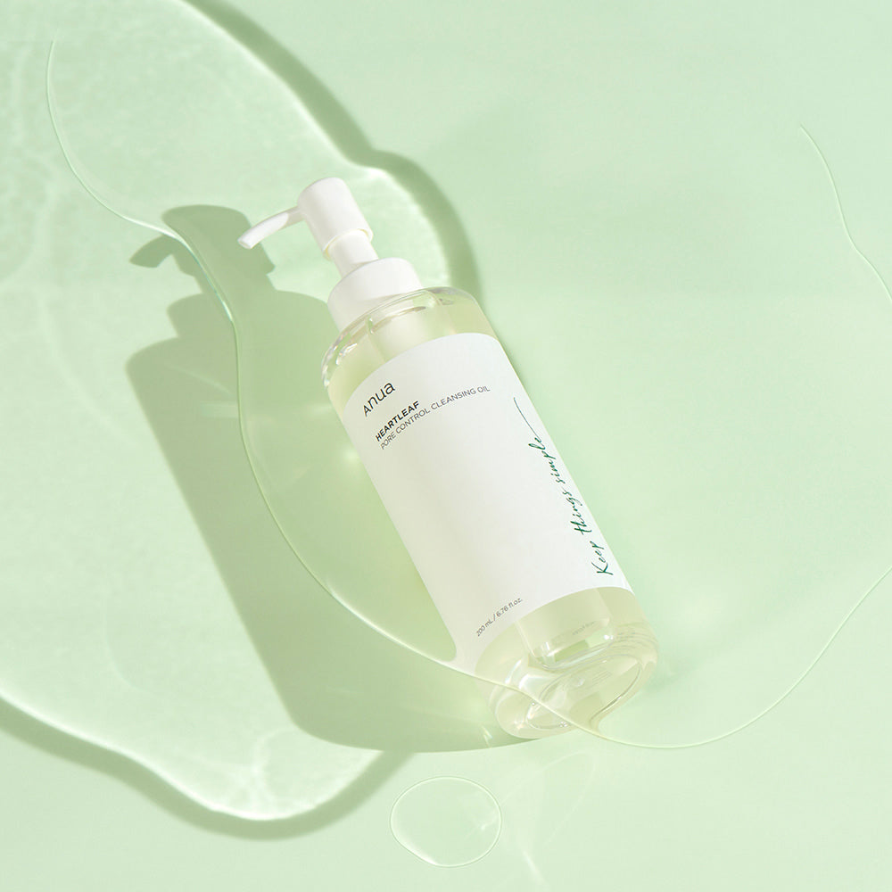 ANUA Heartleaf Pore Control Cleansing Oil 200ml / 6.76 fl oz – Gentle Makeup Remover & Pore Care for Sensitive Skin