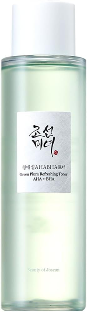 Beauty of Joseon Green Plum Refreshing Toner: AHA + BHA 150ml / 5.07 fl oz – Exfoliating & Balancing Toner for Sensitive Skin