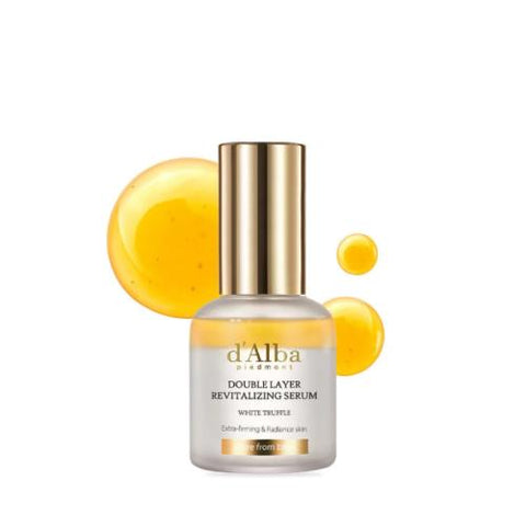 d'Alba White Truffle Double Layer Revitalizing Serum – Brightening & Firming Face Oil Serum (30ml)