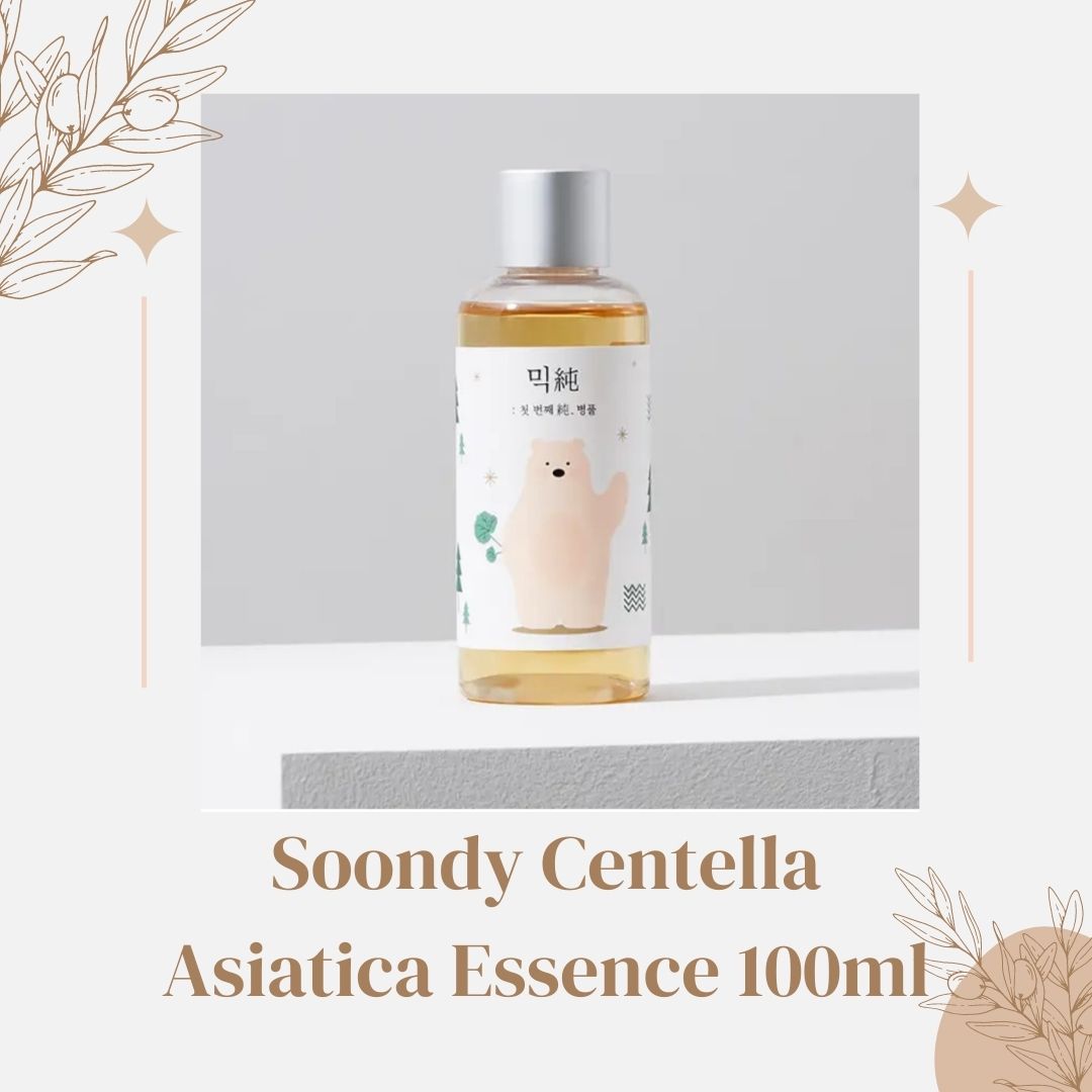 MIXSOON Centella Soondy Asiatica Essence 100ml / 3.38 fl oz – Calming Essence for Sensitive and Irritated Skin